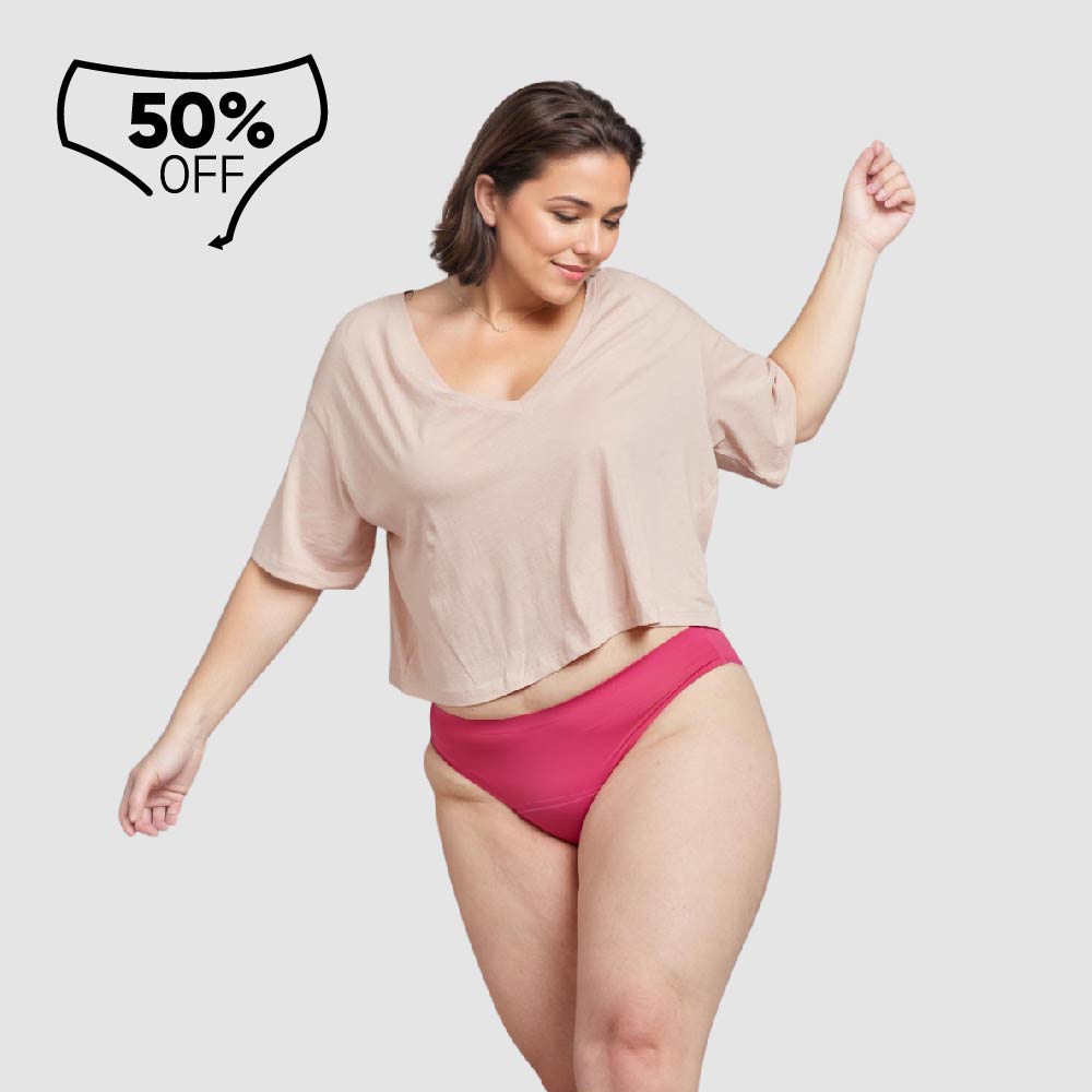 Bikini Sin Costuras Flujo Moderado