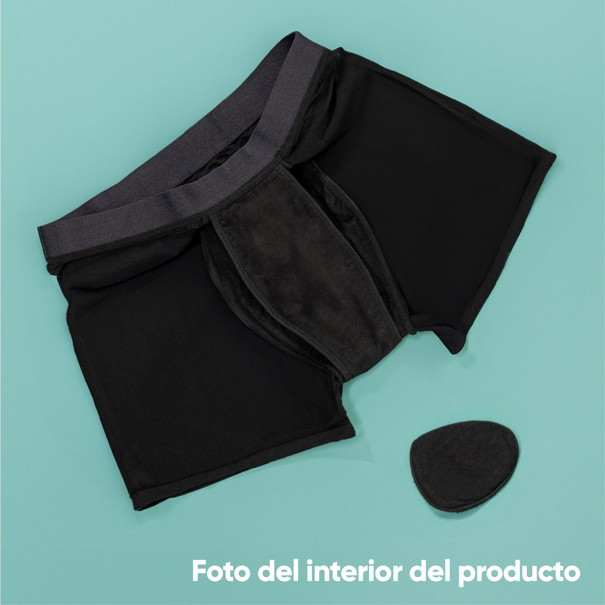 boxer incontinencia hombre, Negro, S, M, L, XL, XXL
