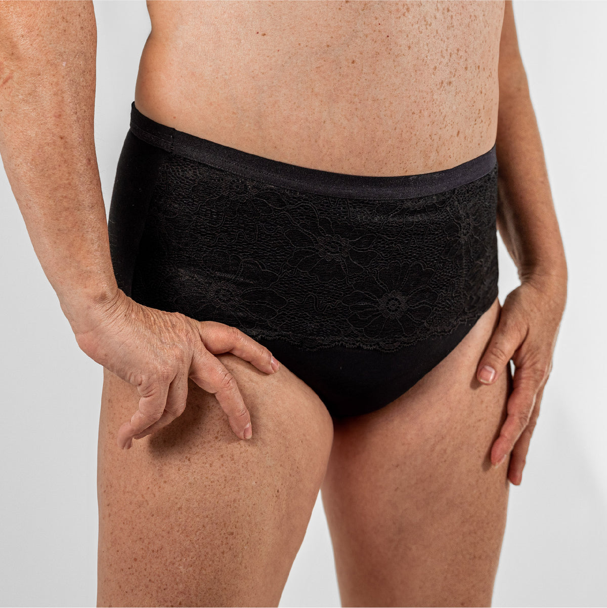 calzón incontinencia mujer, Negro, S, M, L, XL, XXL