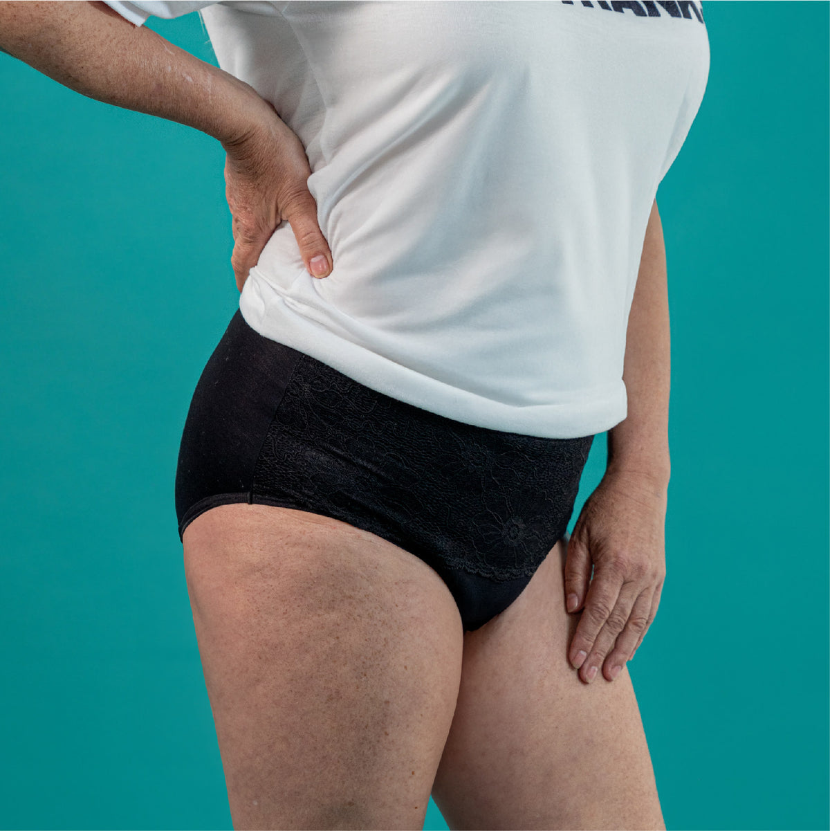 calzón incontinencia mujer, Negro, S, M, L, XL, XXL