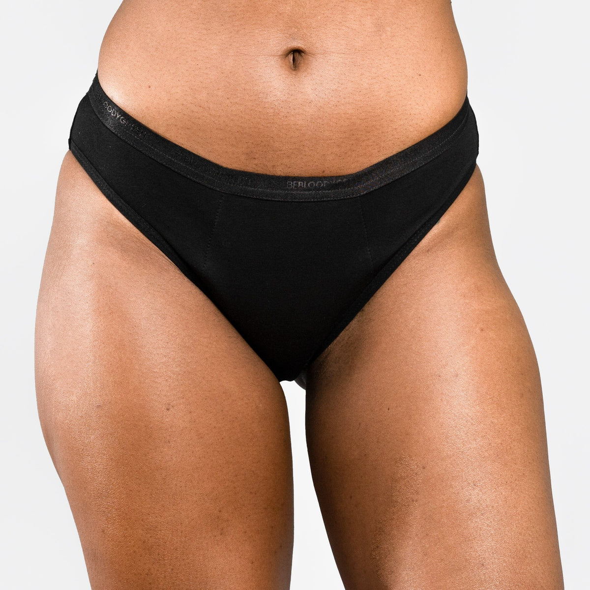 Calzón Menstrual Bikini ultra flujo abundante, Negro, XS, S, M, L, XL