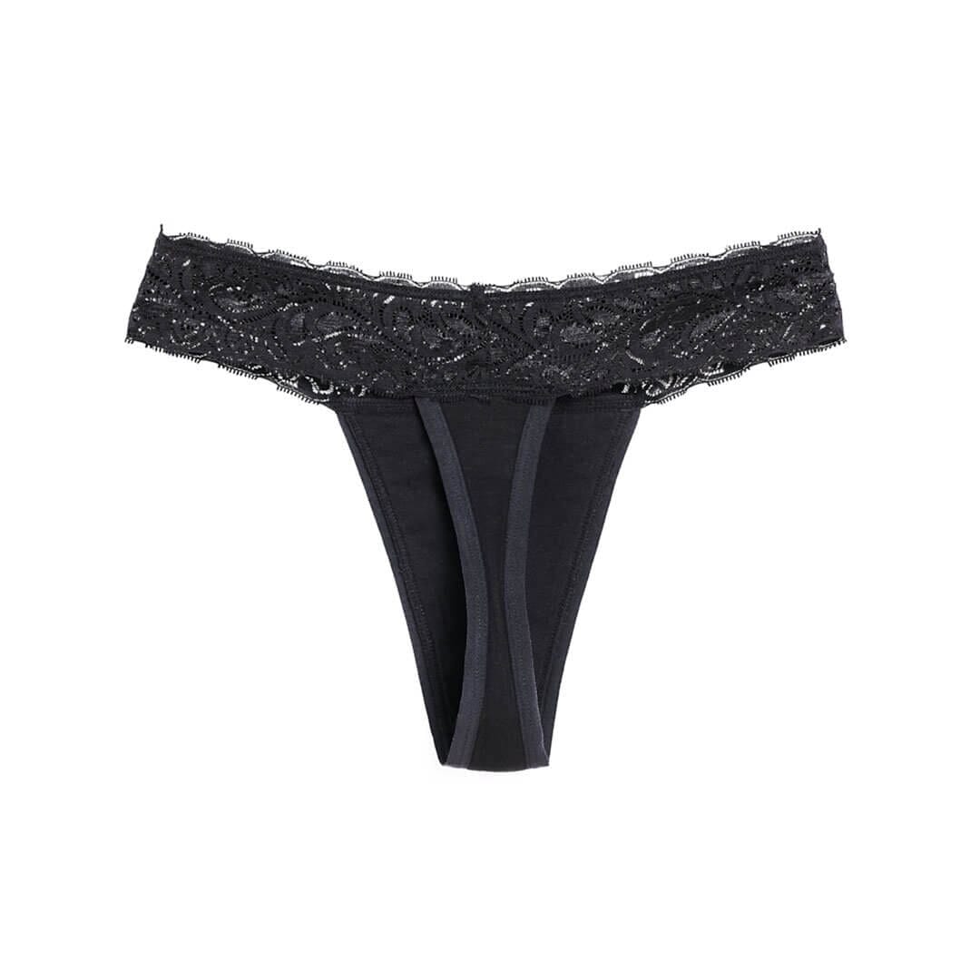 Calzón Menstrual Colaless flujo liviano, Negro, S, M, L, XL