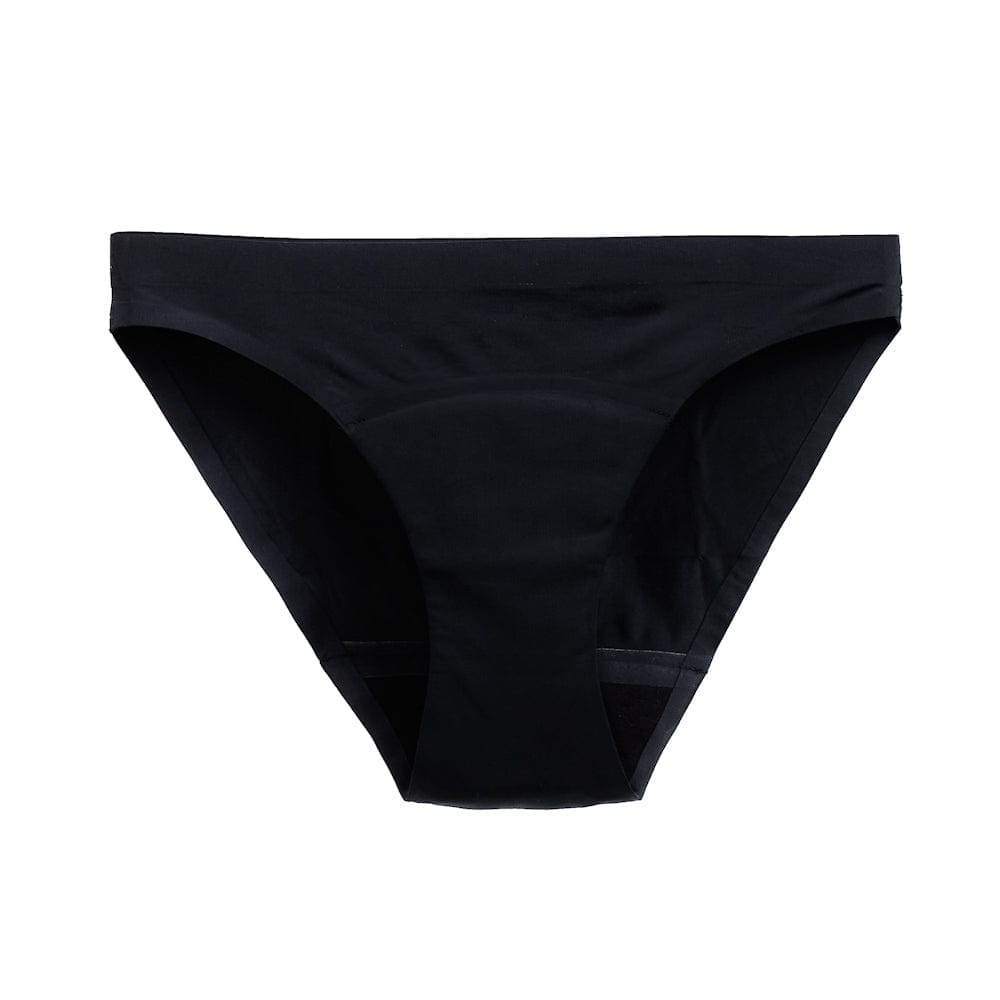 Calzón menstrual sin costuras, Negro, S, M, L, XL