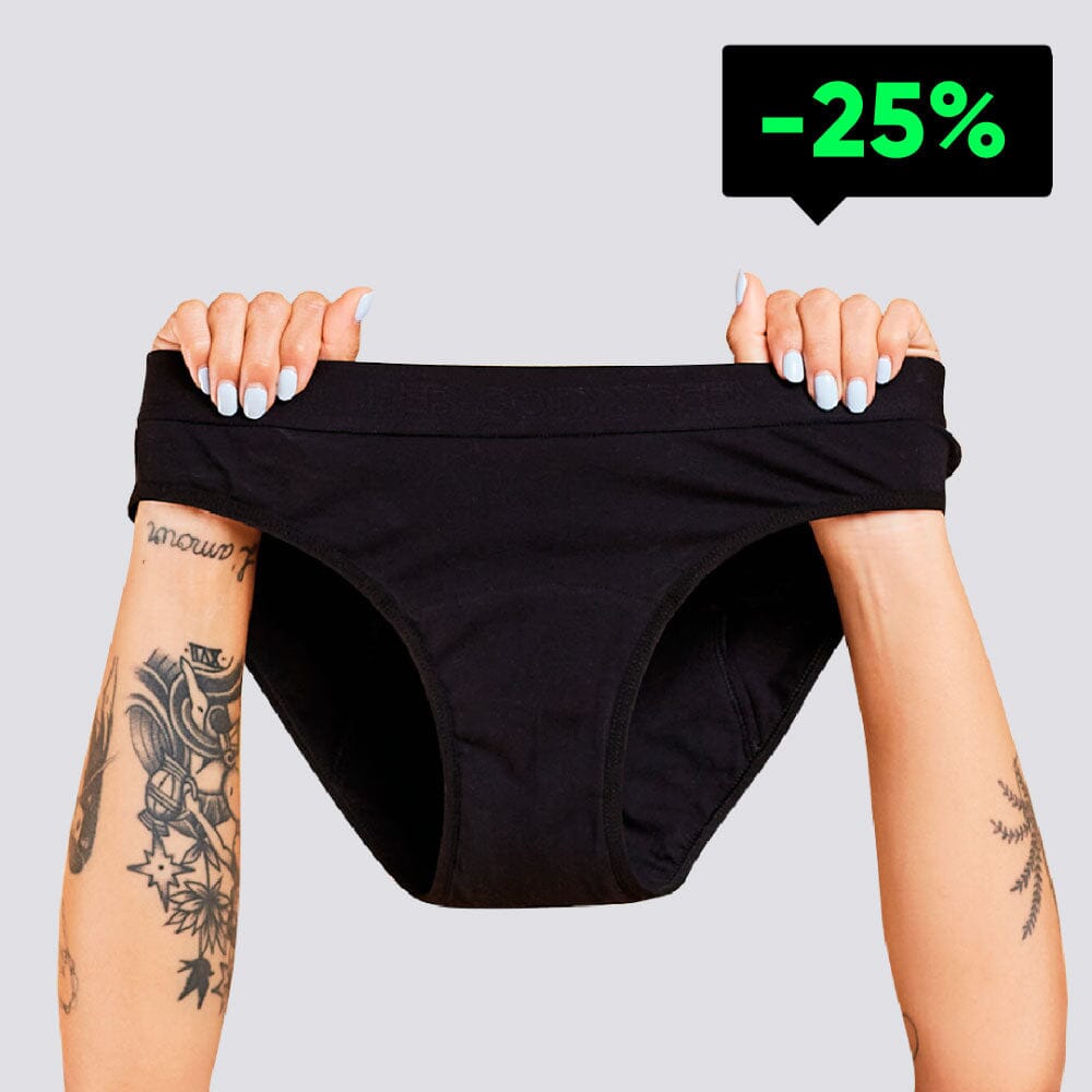 Pack Calzón Menstrual 5 productos con 25% de descuento